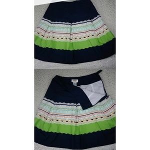 Talbots - Petite - Blue, Green and Orange skirt.